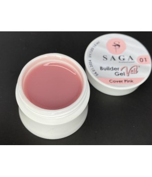 Гель Saga Builder Gel Veil №001, 15 мл